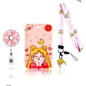 ID card holder with lanyard